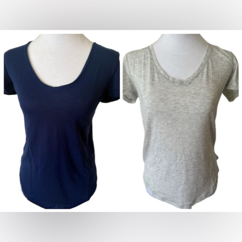 SO Blue and Gray Fitted Short Sleeve T-shirts - set of 2